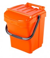 Hulladékgyűjtő kosár URBA 40 l - narancssárga